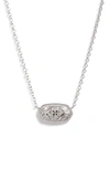 Kendra Scott Elisa Filigree Pendant Necklace In Silver