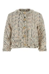 Alexander Mcqueen Multicolor Tweed Blazer In Multicolour