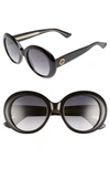 GUCCI 51mm Gradient Lens Round Sunglasses