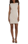 DONNA MORGAN FOR MAGGY CAP SLEEVE STRUCTURED SHEATH DRESS