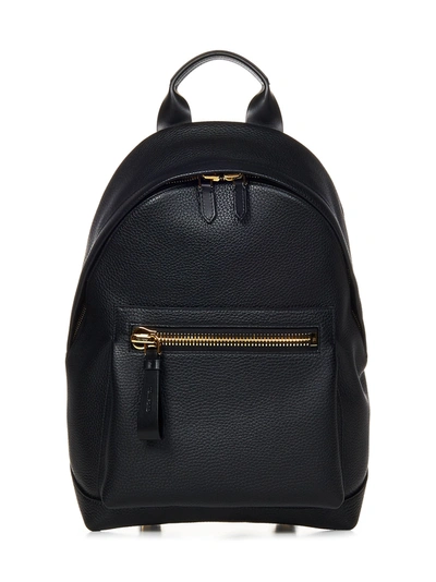 Tom Ford Buckley Backpack Bag In Nero