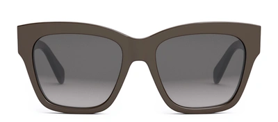 Celine Triomphe Cl 40253 I 48f Square Sunglasses In Brown