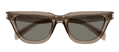 Saint Laurent Sulpice Sl 462 017 Square Sunglasses In Grey