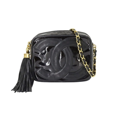 Pre-owned Chanel Camera Black Leather Shopper Bag ()