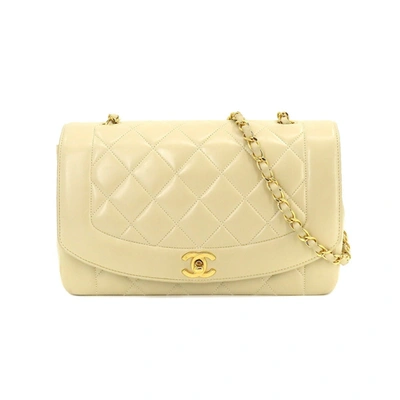 Pre-owned Chanel Diana Beige Leather Shopper Bag ()