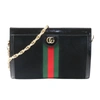 GUCCI GUCCI OPHIDIA BLACK SUEDE SHOULDER BAG (PRE-OWNED)