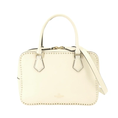 Valentino Garavani Beige Leather Shopper Bag ()