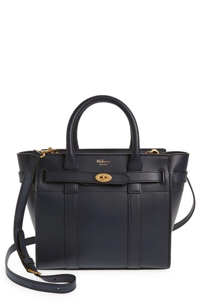 Mulberry Mini Zipped Bayswater Leather Satchel In Pink