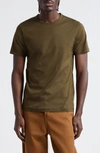 Sunspel Cotton Jersey T-shirt In Green