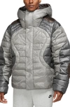 Nike Men's  Sportswear Tech Pack Therma-fit Adv Oversized Water-repellent Hooded Jacket In Grey