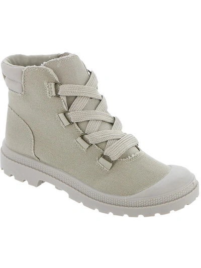 Rocket Dog Vela Womens Canvas High-top Casual And Fashion Sneakers In White
