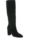 Chinese Laundry Mary Black Square-toe Knee-high High Heel Boots In Black