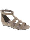 Array Athena Womens Open Toe Ankle Strap Wedge Sandals In Multi