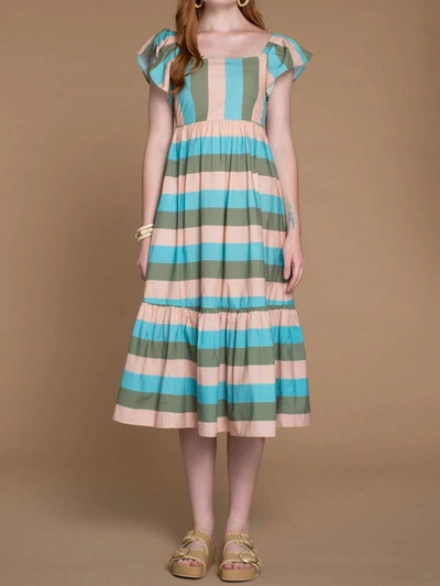 Olivia James The Label Brooke Dress In Julep Stripe In Multi