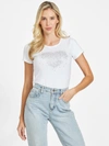 Guess Factory Eco Bibi Heart Tee In White