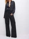 Good American Womens Black Good Ease Rhinestone-embellished Wide-leg Recycled Denim-blend Jeans In Black