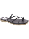 Dolce Vita Milany Womens Faux Leather Slip-on Strappy Sandals In Black