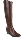 LIFESTRIDE REESE WOMENS FAUX LEATHER WIDE CALF KNEE-HIGH BOOTS