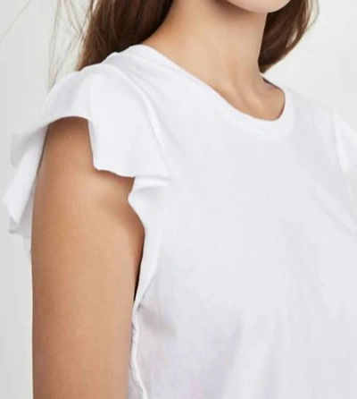 Amo Flutter Tee In White