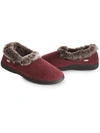 Acorn Chinchilla Collar Womens Slip On Indoors Loafer Slippers In Multi