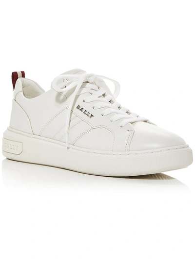 Bally Maxim Womens Round Toe Rubber Sole Casual And Fashion Sneakers In White