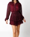 Olivaceous Lottie Dress In Magenta In Pink