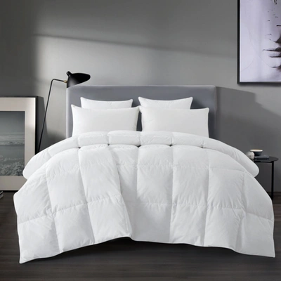 Puredown Peace Nest All Season White Goose Feather Comforter With Cotton Blend