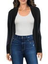 Anne Klein Womens Open Front Long Cardigan Sweater In Black
