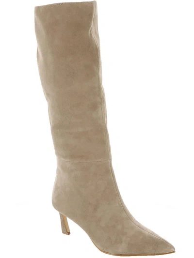 STEVE MADDEN LAVAN WOMENS SUEDE POINTED TOE KNEE-HIGH BOOTS