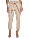 DKNY WOMENS HIGH RISE TIE FRONT PAPERBAG PANTS