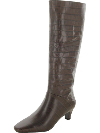 Sarto Franco Sarto Flexa High Womens Leather Narrow Calf Knee-high Boots In Brown