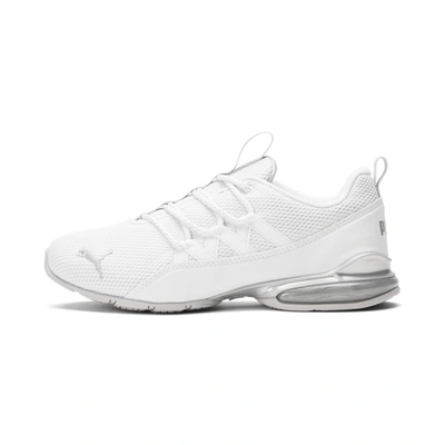 Puma Riaze Prowl Mod Swirl Women's Running Shoes In White- Silver