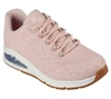 Skechers Uno-shimmer Away Sneaker In Pink
