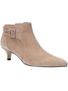 Bella Vita Bindi Womens Suede Pointed Toe Ankle Boots In Multi