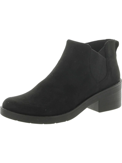 BZEES ONTARIO WOMENS FAUX SUEDE COMFORT BOOTIES