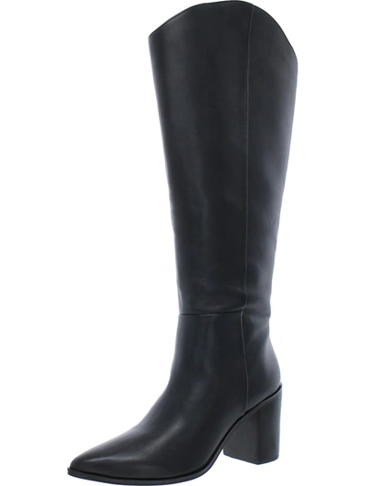 Sarto Franco Sarto Ticada Womens Leather Wide Calf Knee-high Boots In Black