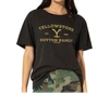 Suburban Riot Yellowstone Dutton Ranch Boyfriend Tee In Black In Black
