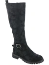 BOUTIQUE BY CORKYS GIDDY UP WOMENS DISTRESSED LUGGED SOLE KNEE-HIGH BOOTS