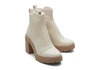 TOMS RYA HEELED BOOTS IN LIGHT SAND LEATHER