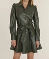 DOLCE CABO VEGAN BELTED DRESS IN ARMY