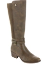 VOLATILE FILMORE WOMENS FAUX LEATHER TALL KNEE-HIGH BOOTS