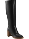 Marc Fisher Women's Gabey Wide Calf Almond Toe Block Heel Dress Boots In Black