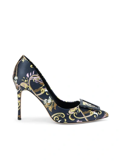 L Agence Elea Pump In Paisley Satin