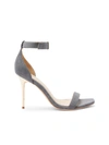 L'agence Thea Sandal In Grey Denim
