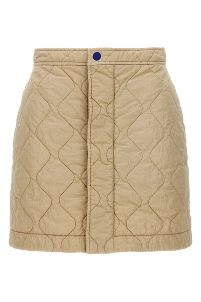 BURBERRY BURBERRY WOMEN QUILTED NYLON SKIRT