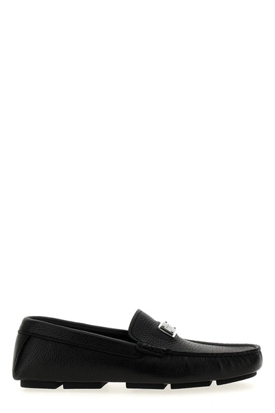 Dolce & Gabbana Flat Loafers Shoes In Black