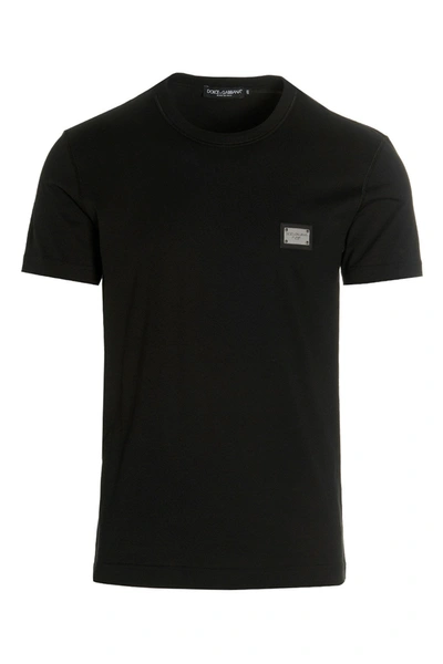 Dolce & Gabbana T-shirt Dg Essential In Black