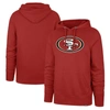 47 '47 SCARLET SAN FRANCISCO 49ERS IMPRINT HEADLINE PULLOVER HOODIE