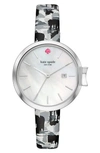 KATE SPADE WOMEN'S KATE SPADE NEW YORK PARK ROW LEATHER STRAP WATCH, 34MM,KSW1337