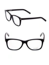 SAINT LAURENT 54MM Rectangular Optical Glasses,0400095549485
